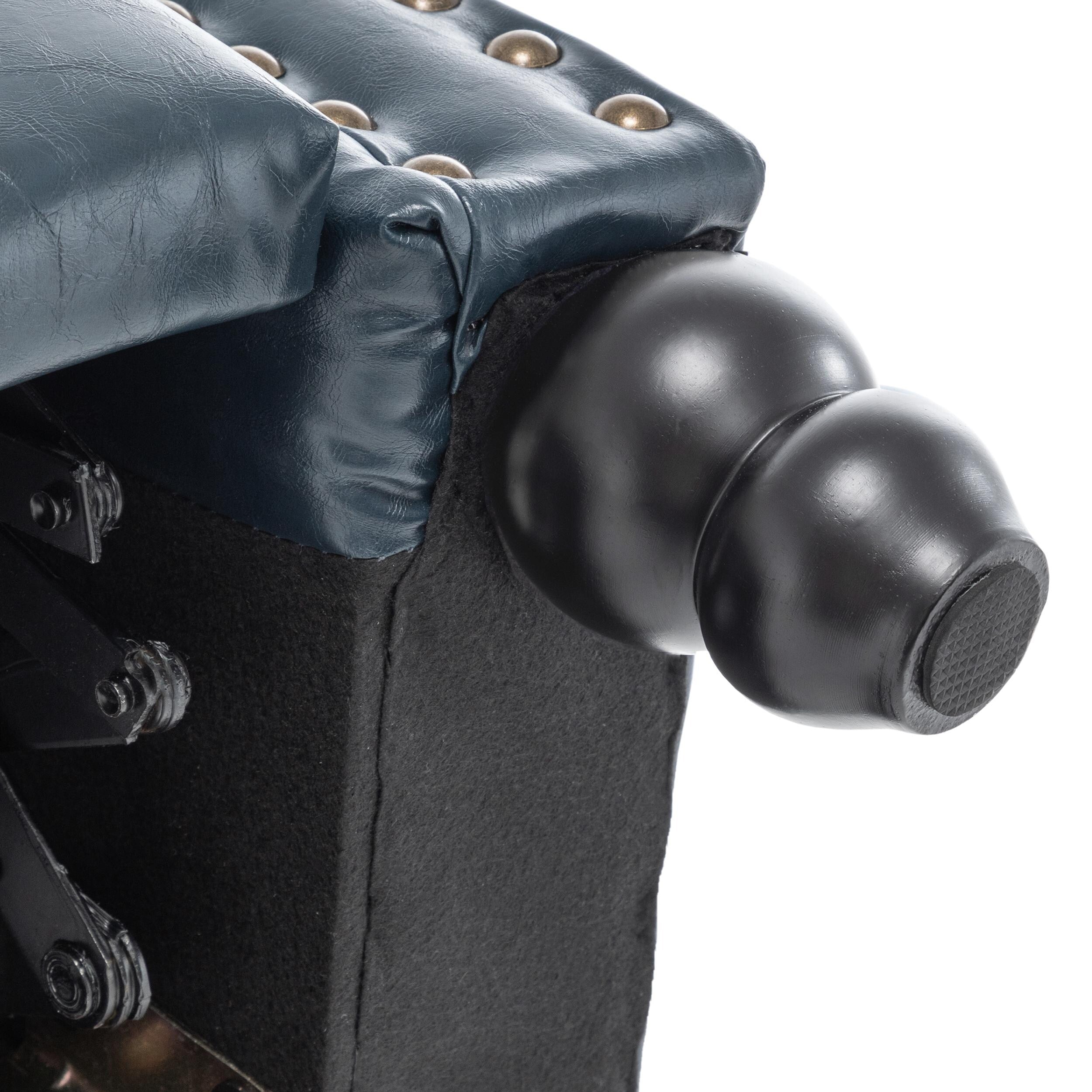 Fauteuil inclinable Alisa 35 po de largeur en cuir végétalien et lin