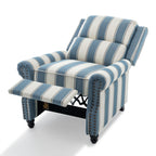 Fauteuil inclinable Alisa 35 po de largeur en cuir végétalien et lin