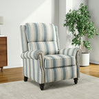 Fauteuil inclinable Alisa 35 po de largeur en cuir végétalien et lin