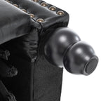 Fauteuil inclinable Alisa 35 po de largeur en cuir végétalien et lin