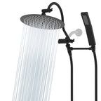 Pommeau de douche à effet pluie haute pression tout en métal de 10 pouces avec pommeau combiné à main