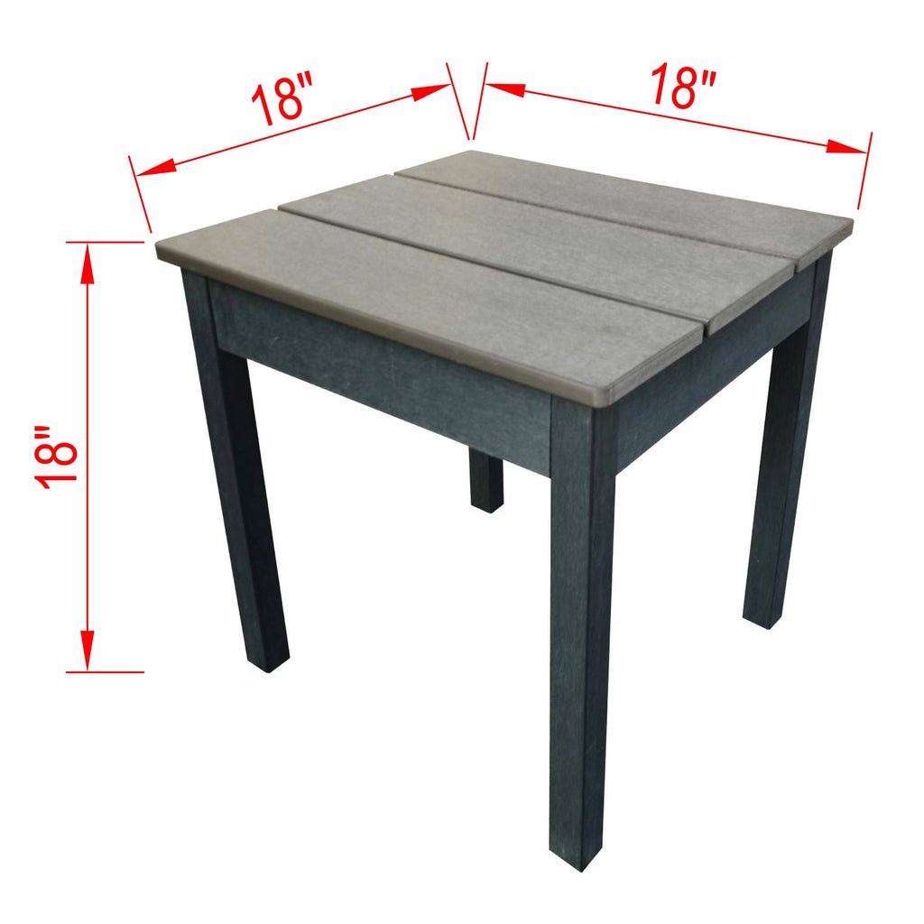 Ensemble de 3 chaises Adirondack Layton en polystyrène toutes saisons