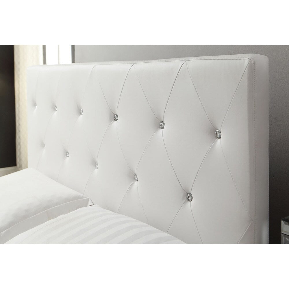 Ensemble matelas en mousse à mémoire de forme Aloe Vera de 8 pouces et cadre blanc