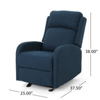 Fauteuil inclinable à bascule en tissu Alouette par Christopher Knight Home