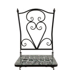 Ensemble bistrot 3 pièces intérieur/extérieur en mosaïque de verre marbré Alpine Corporation, table et chaises pliantes pour patio