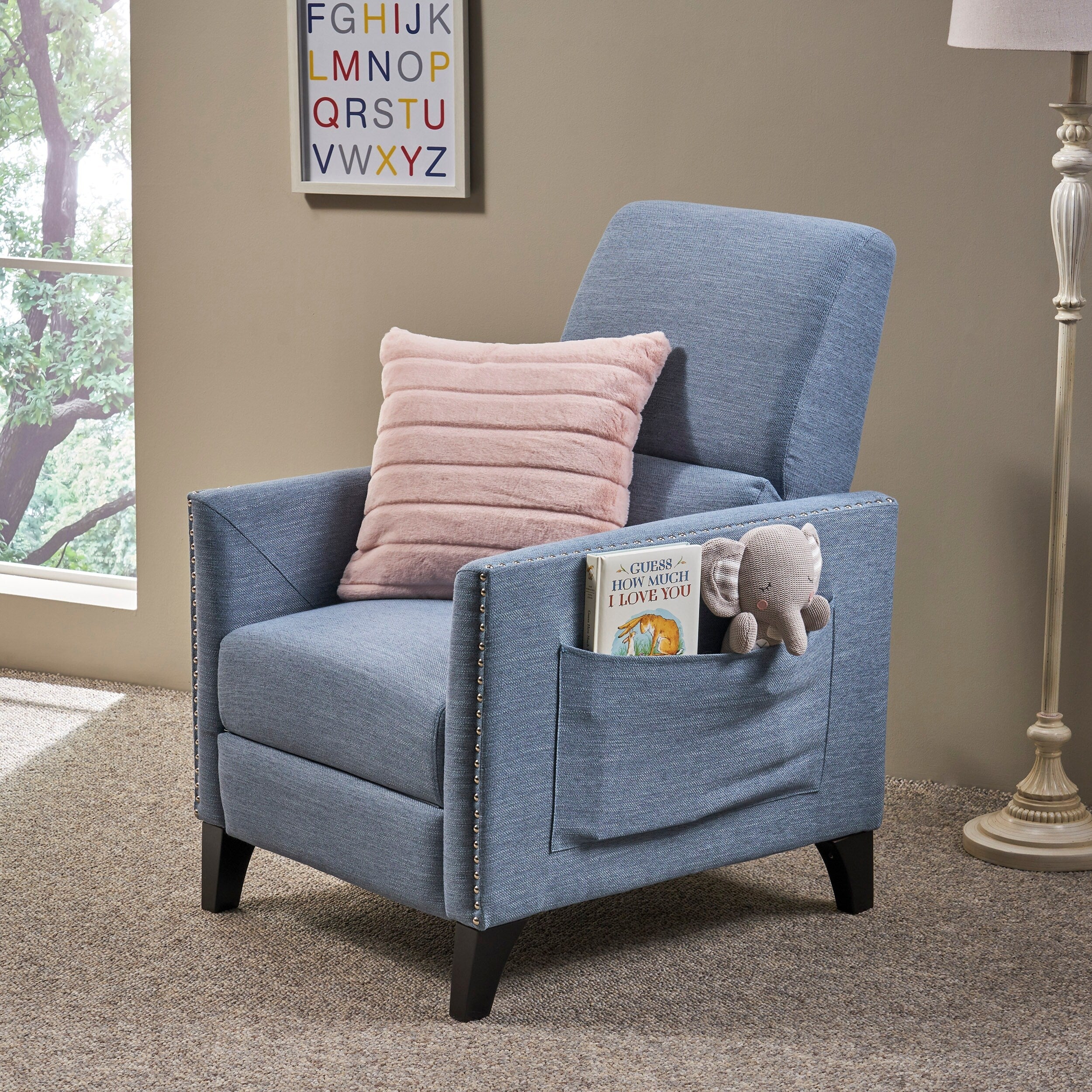 Fauteuil inclinable contemporain en tissu Alscot par Christopher Knight Home