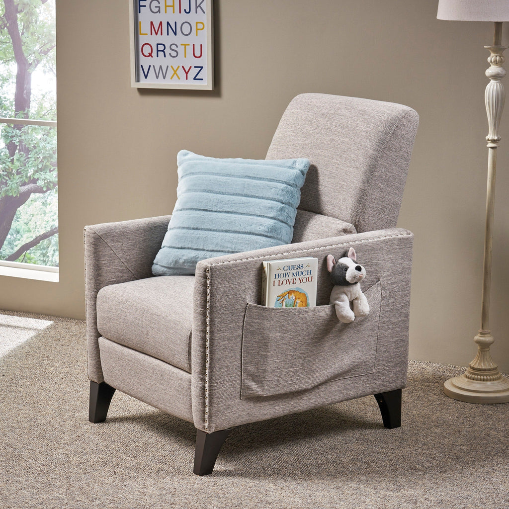 Fauteuil inclinable contemporain en tissu Alscot par Christopher Knight Home