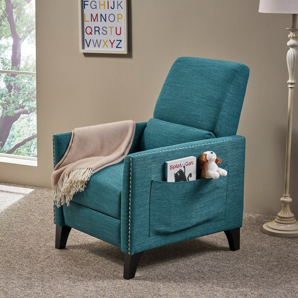 Fauteuil inclinable contemporain en tissu Alscot par Christopher Knight Home