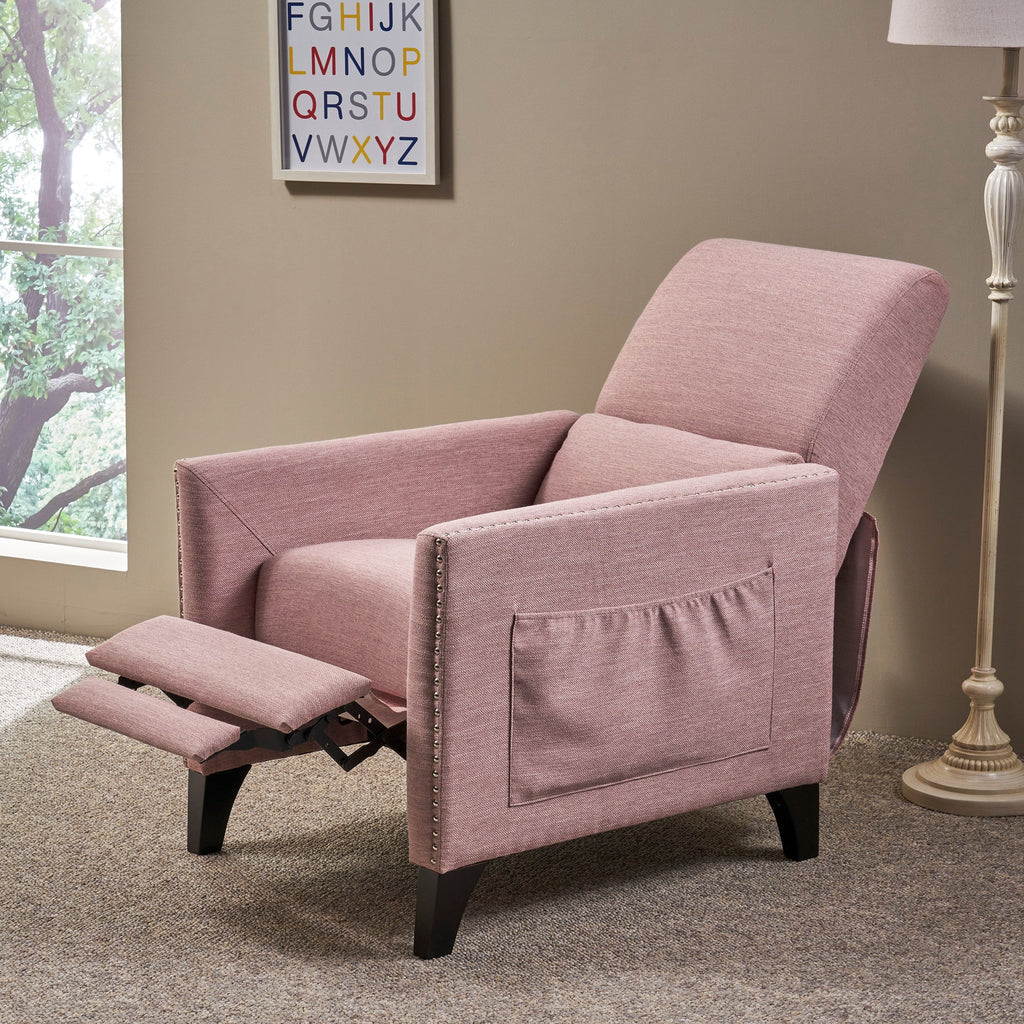 Fauteuil inclinable contemporain en tissu Alscot par Christopher Knight Home
