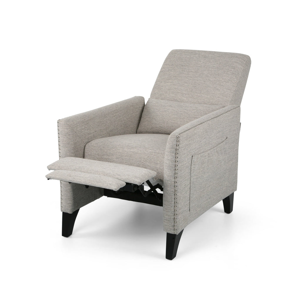 Fauteuil inclinable contemporain en tissu Alscot par Christopher Knight Home