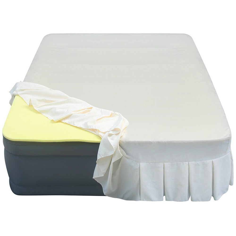 Matelas pneumatique Altimair Queen de 20 pouces avec surmatelas en mousse à mémoire de forme de 1 pouce et housse en drap-housse