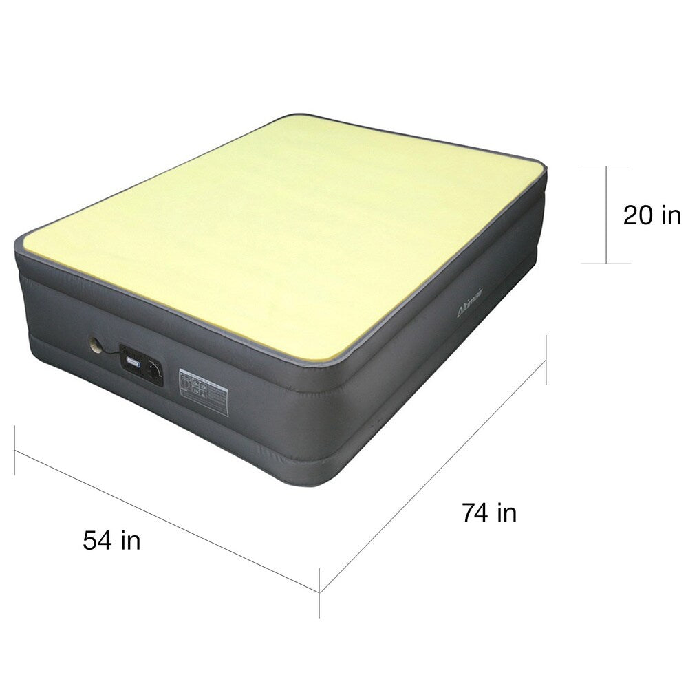 Matelas pneumatique Altimair pleine grandeur avec surmatelas en mousse à mémoire de forme