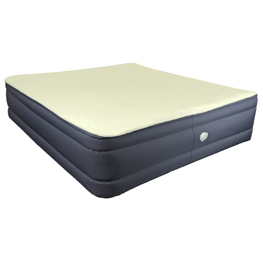Matelas pneumatique surélevé Altimair Lustrous Series King Size avec surmatelas en mousse à mémoire de forme