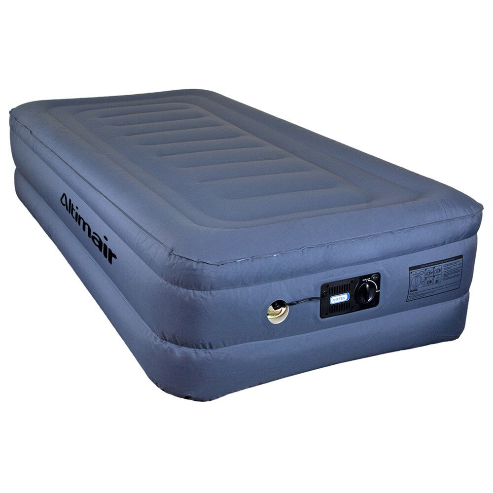 Matelas pneumatique Altimair Lustrous Series Premium pour lit double avec drap-housse