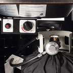 Ensemble de table à feu en aluminium de 44 po avec quatre chaises pivotantes et accessoires