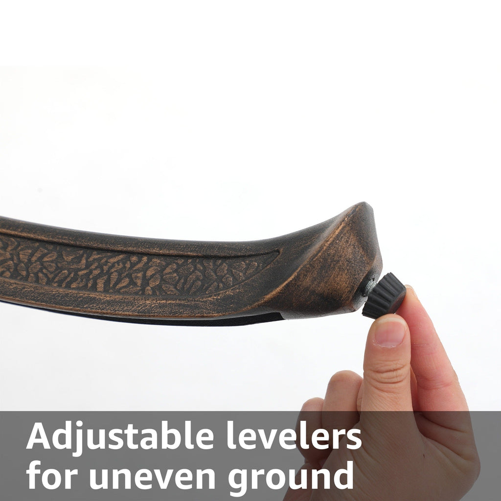 Ensemble de salle à manger d'extérieur en aluminium moulé sous pression, 7 pièces, couleur bronze antique, avec coussins et trou pour parasol