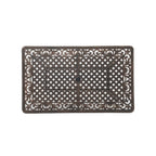 Ensemble de salle à manger rectangulaire d'extérieur en aluminium 9 pièces avec coussins et trou pour parasol