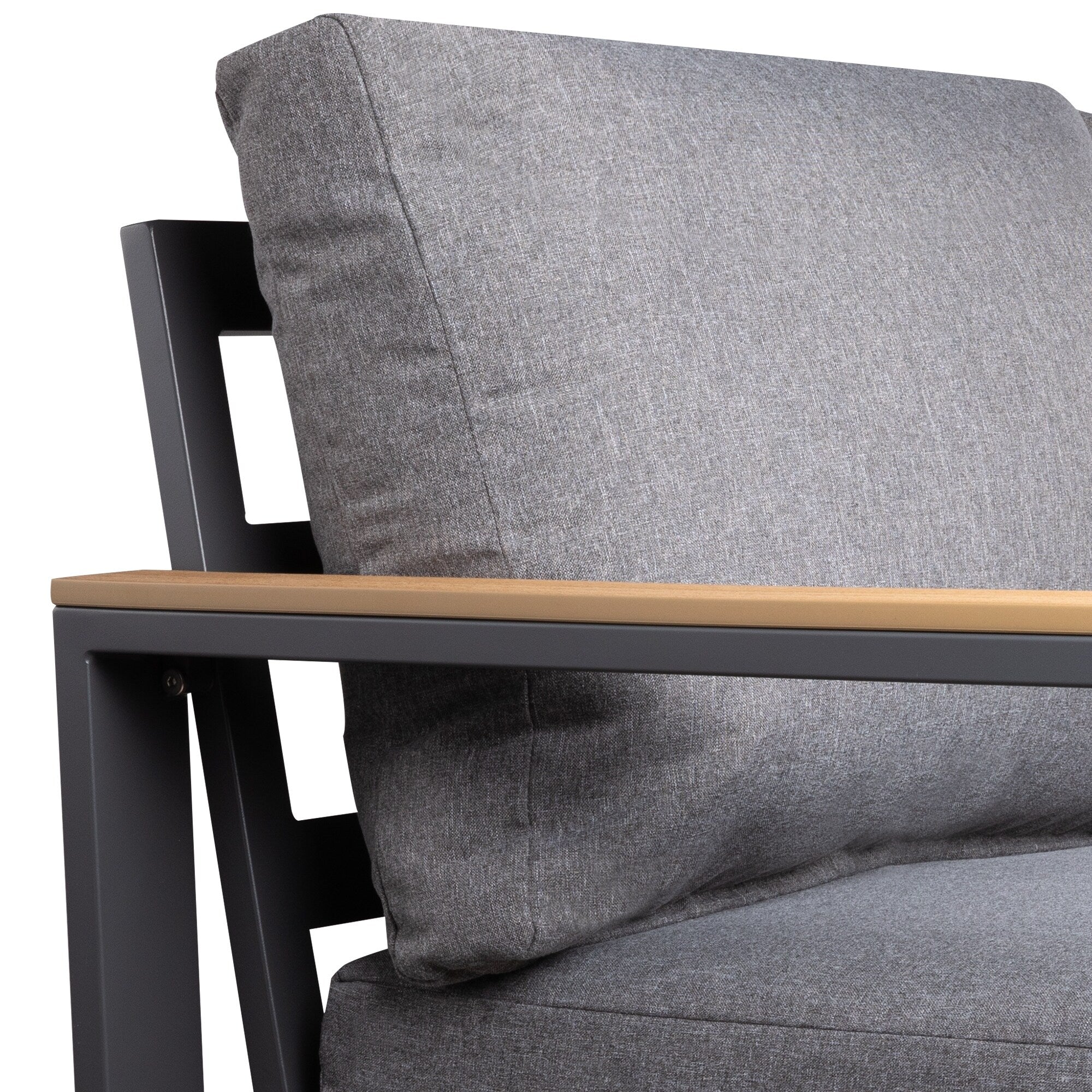 Ensemble de meubles de patio en aluminium 5 pièces avec table basse