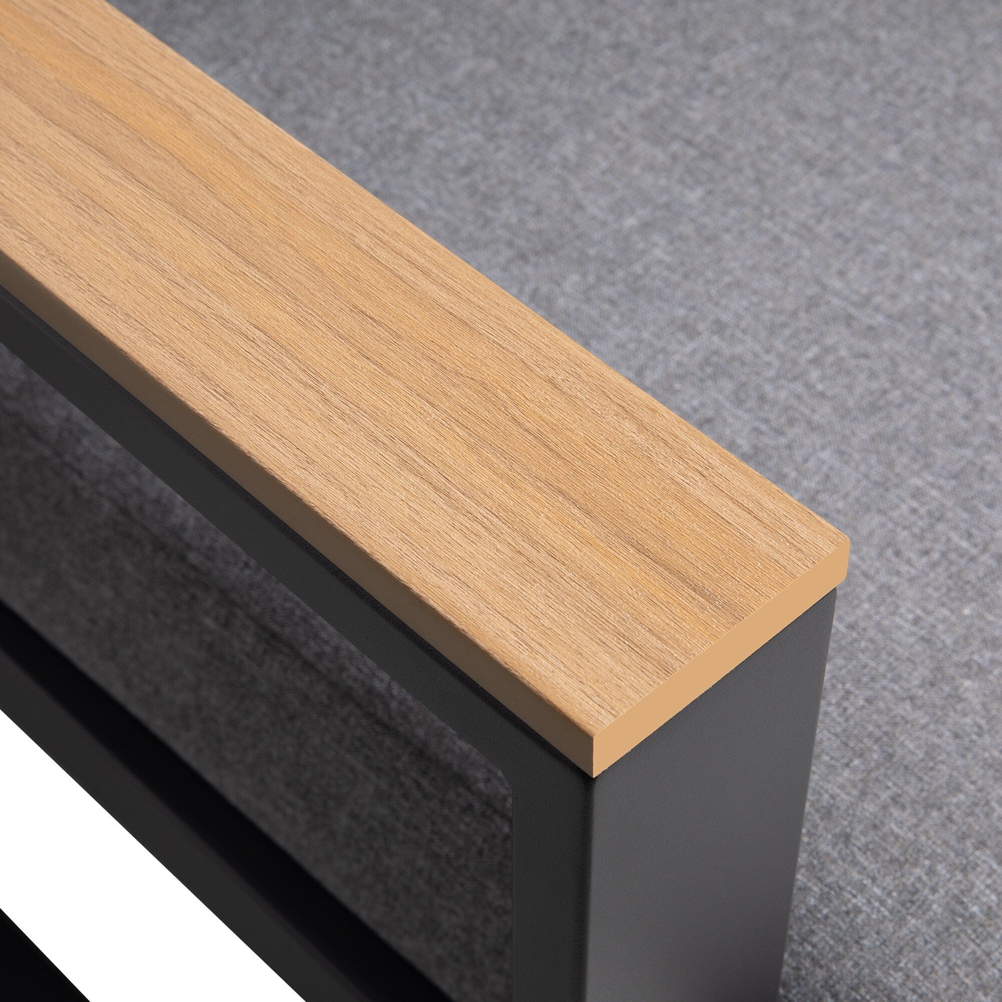 Ensemble de meubles de patio en aluminium 5 pièces avec table basse