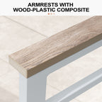 Ensemble de meubles de patio en aluminium 6/7/8 pièces Ensemble de conversation d'extérieur moderne Ensemble de canapé sectionnel