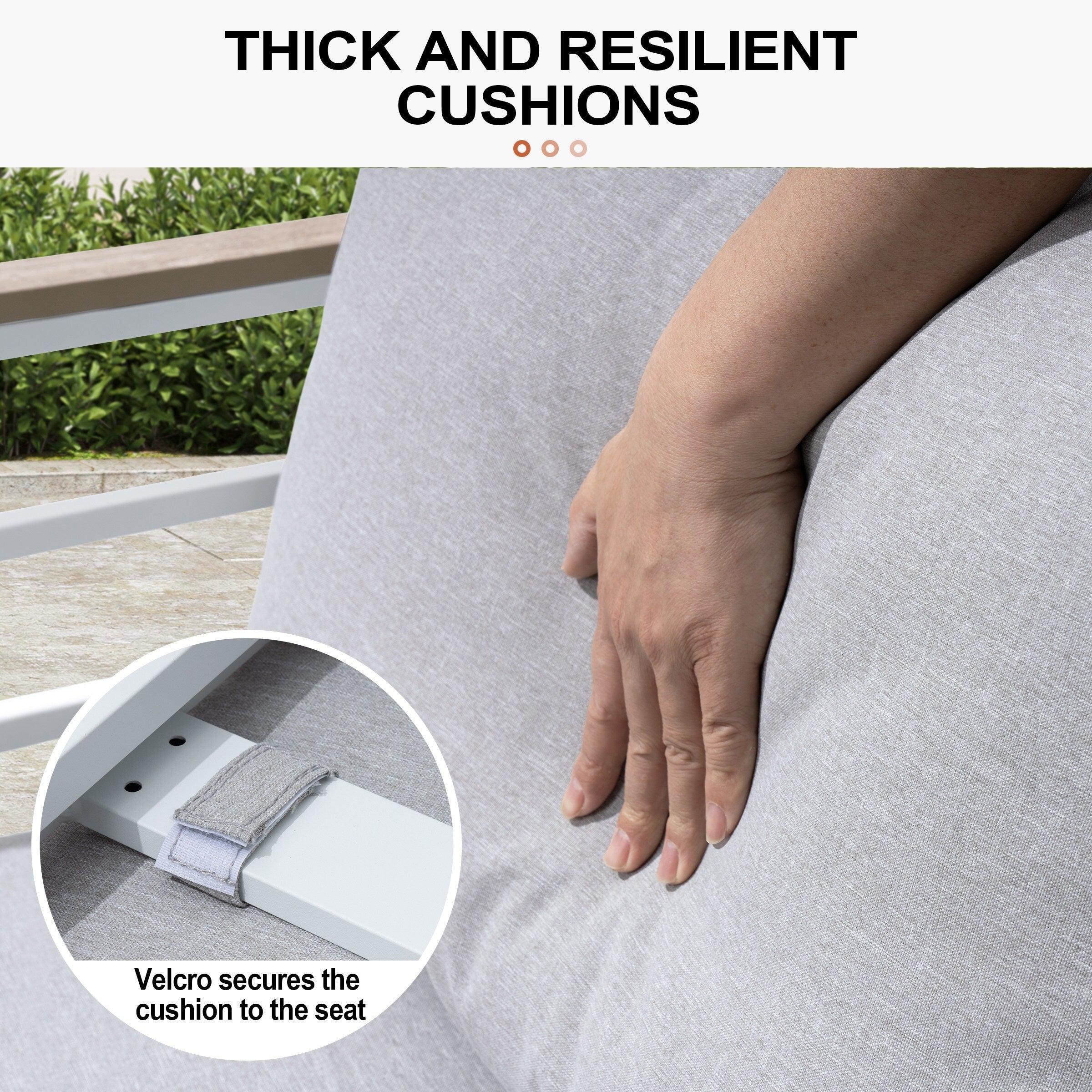 Ensemble de meubles de patio en aluminium 6/7/8 pièces Ensemble de conversation d'extérieur moderne Ensemble de canapé sectionnel