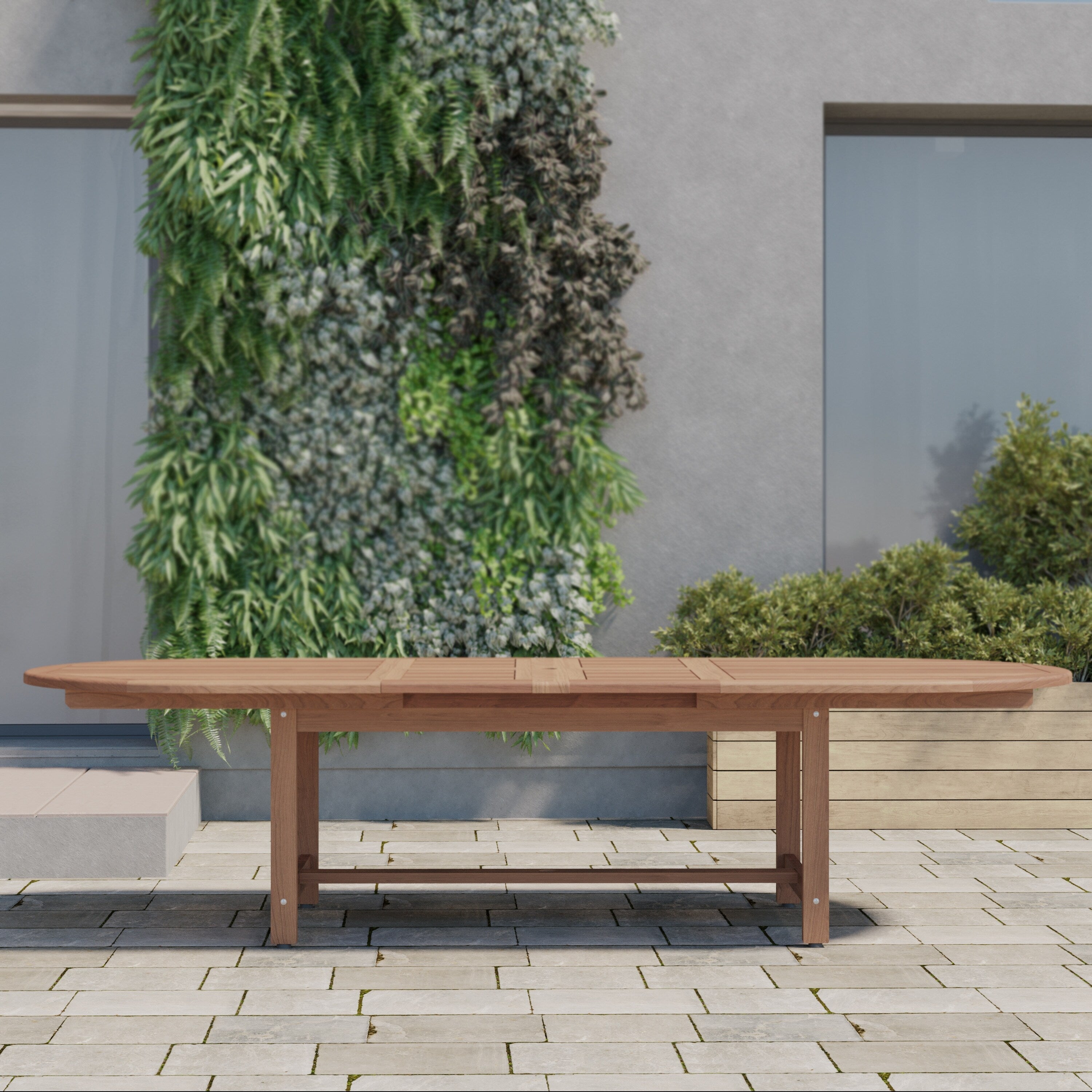 Ensemble de salle à manger d'extérieur Amazonia 11 pièces en teck et résine