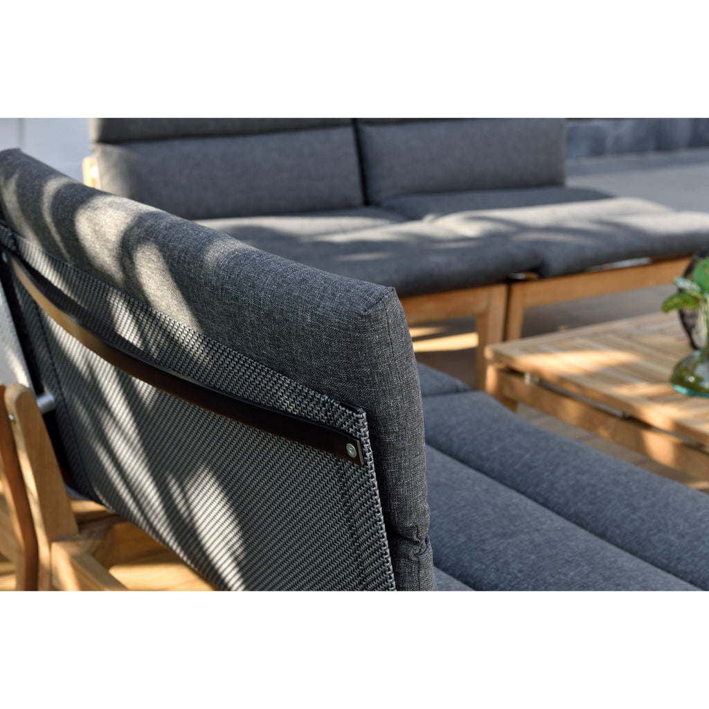 Ensemble de 6 sièges d'extérieur en teck FSC Amazonia Arnhou