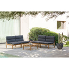 Ensemble de 6 sièges d'extérieur en teck FSC Amazonia Arnhou