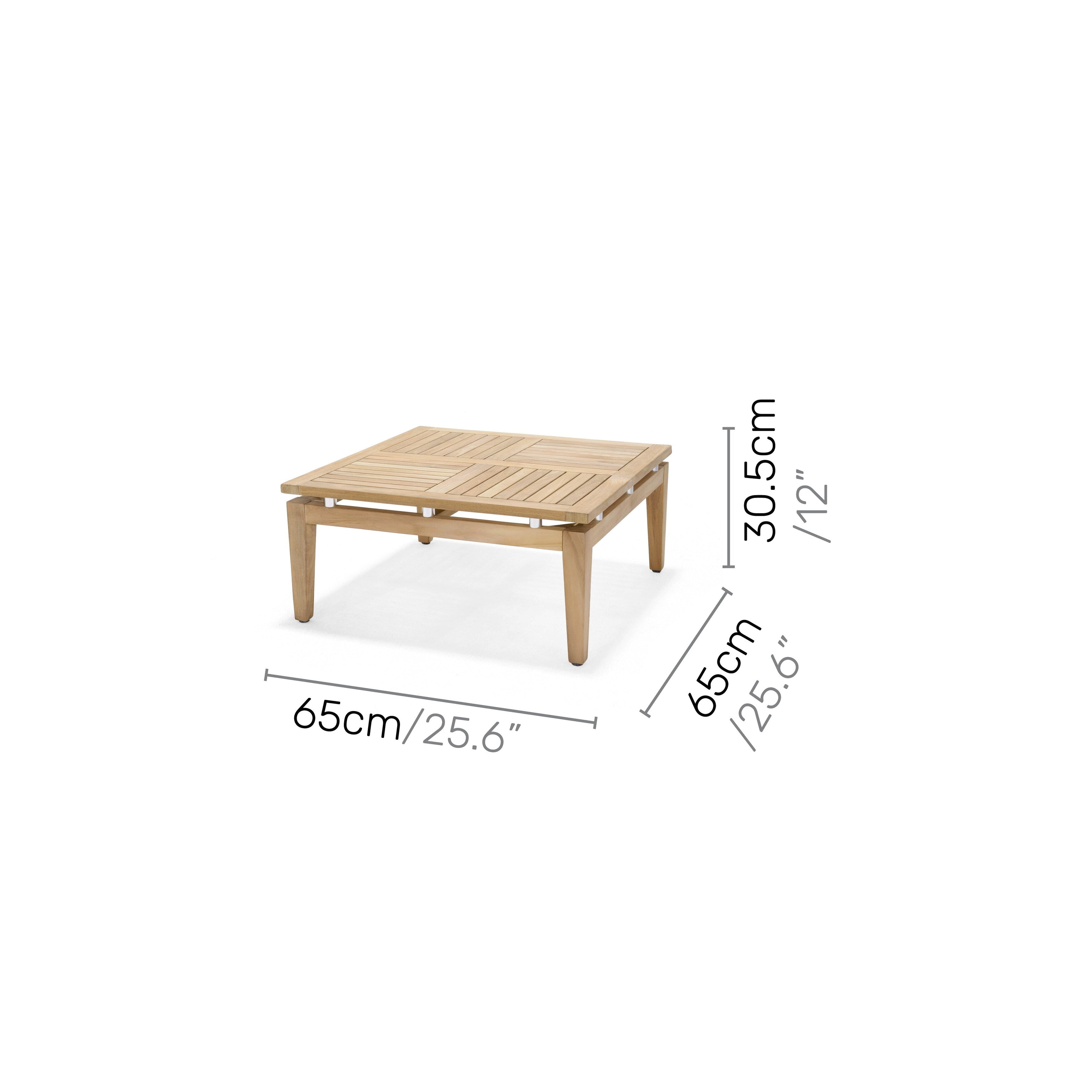 Ensemble de 6 sièges d'extérieur en teck FSC Amazonia Arnhou