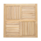 Ensemble de 6 sièges d'extérieur en teck FSC Amazonia Arnhou