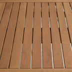 Ensemble de salle à manger extensible pour patio en bois FSC Amazonia Audrey, 11 pièces - 170 L x 100 l x 35 H