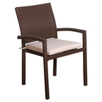 Ensemble de salle à manger extensible pour patio en bois FSC Amazonia Audrey, 11 pièces - 170 L x 100 l x 35 H