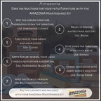 Ensemble de salle à manger rectangulaire 7 pièces en teck Amazonia Augusta - 7 pièces