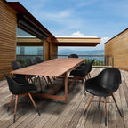 Ensemble de salle à manger rectangulaire extensible de 11 pièces Amazonia Bonita