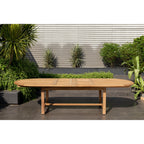 Ensemble de salle à manger d'extérieur extensible Amazonia Chiesa, 11 pièces, en teck certifié FSC - 11 pièces