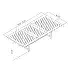 Ensemble de salle à manger d'extérieur Amazonia Cosmopolitan 9 pièces en bois FSC
