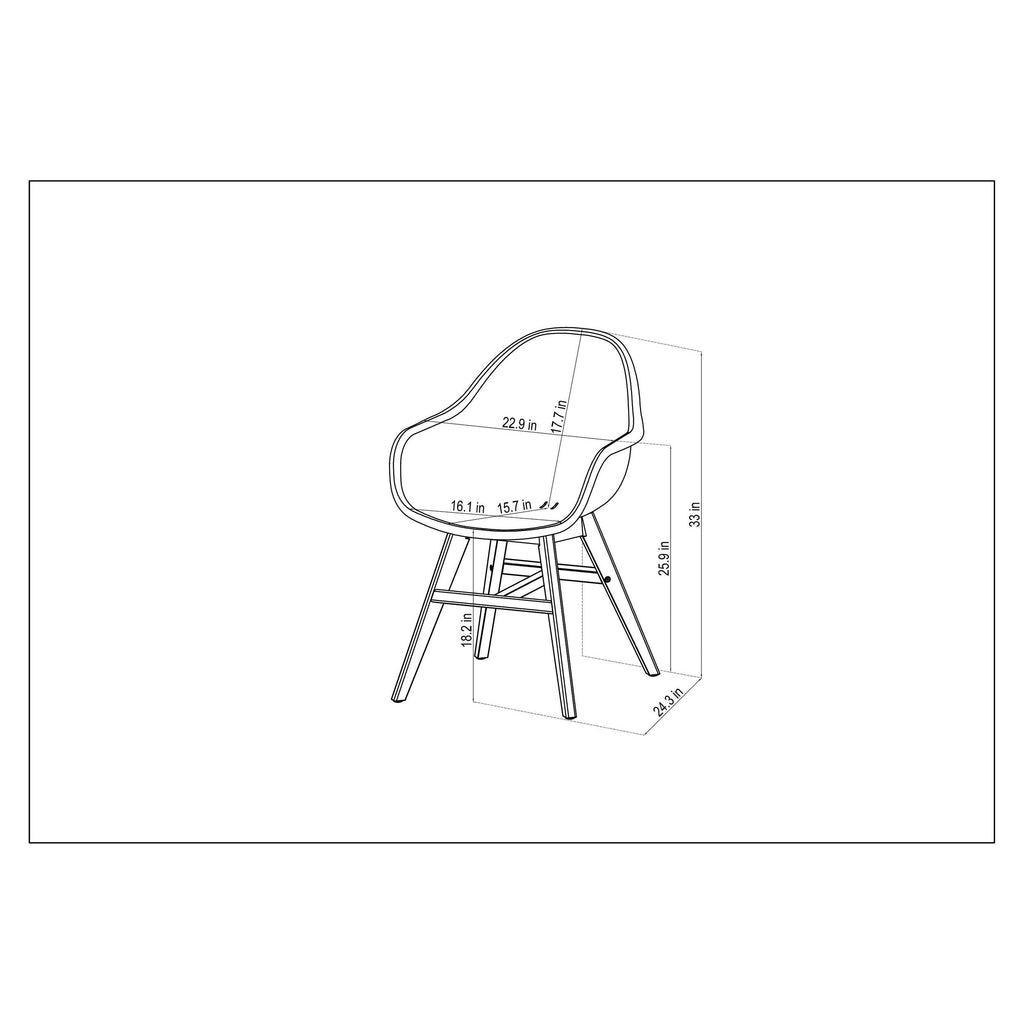 Ensemble de salle à manger rectangulaire Amazonia Deluxe Hawaii en bois et résine, 9 pièces