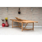 Ensemble de salle à manger rectangulaire Amazonia Deluxe Hawaii en bois et résine, 9 pièces