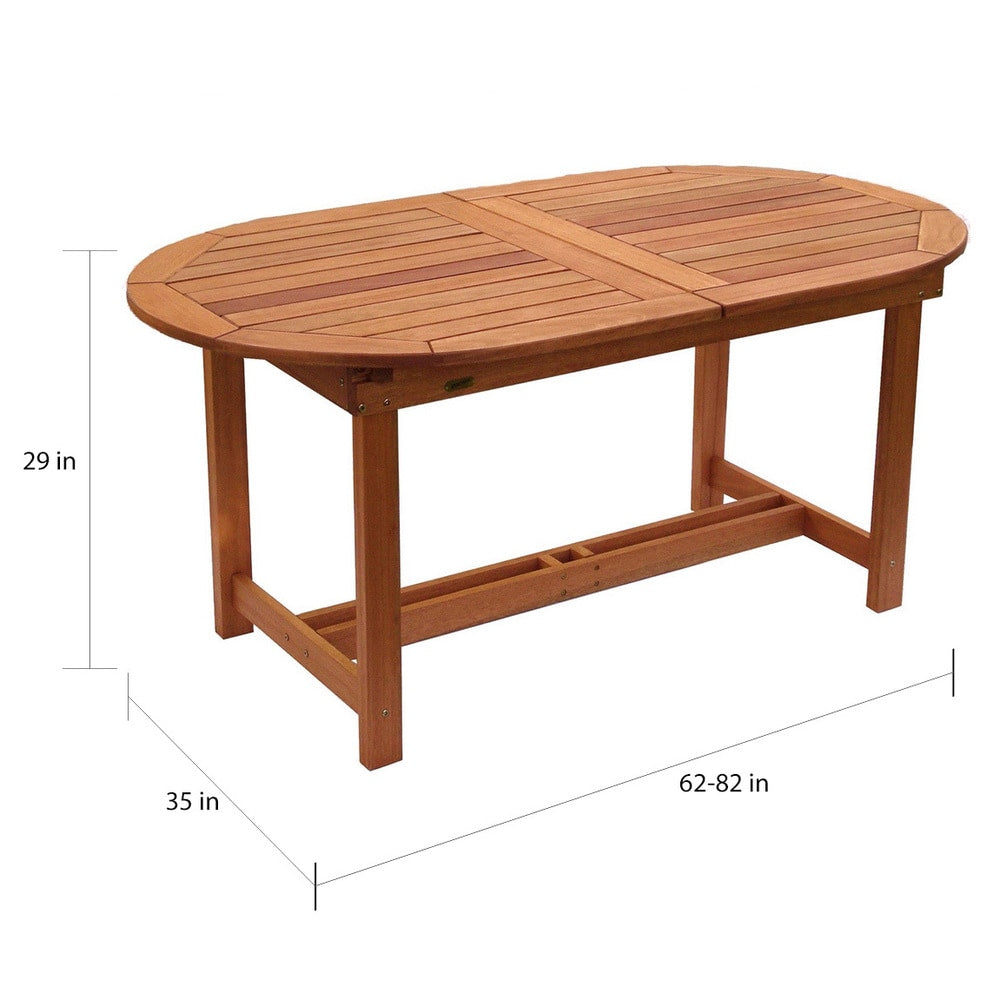 Ensemble de salle à manger extensible Amazonia 7 pièces pour patio