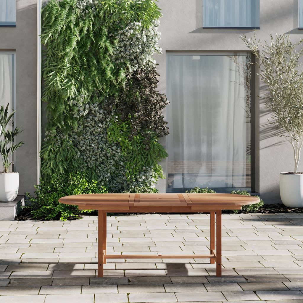 Ensemble de salle à manger d'extérieur Danielle 7 pièces en teck massif Amazonia FSC - 7 pièces