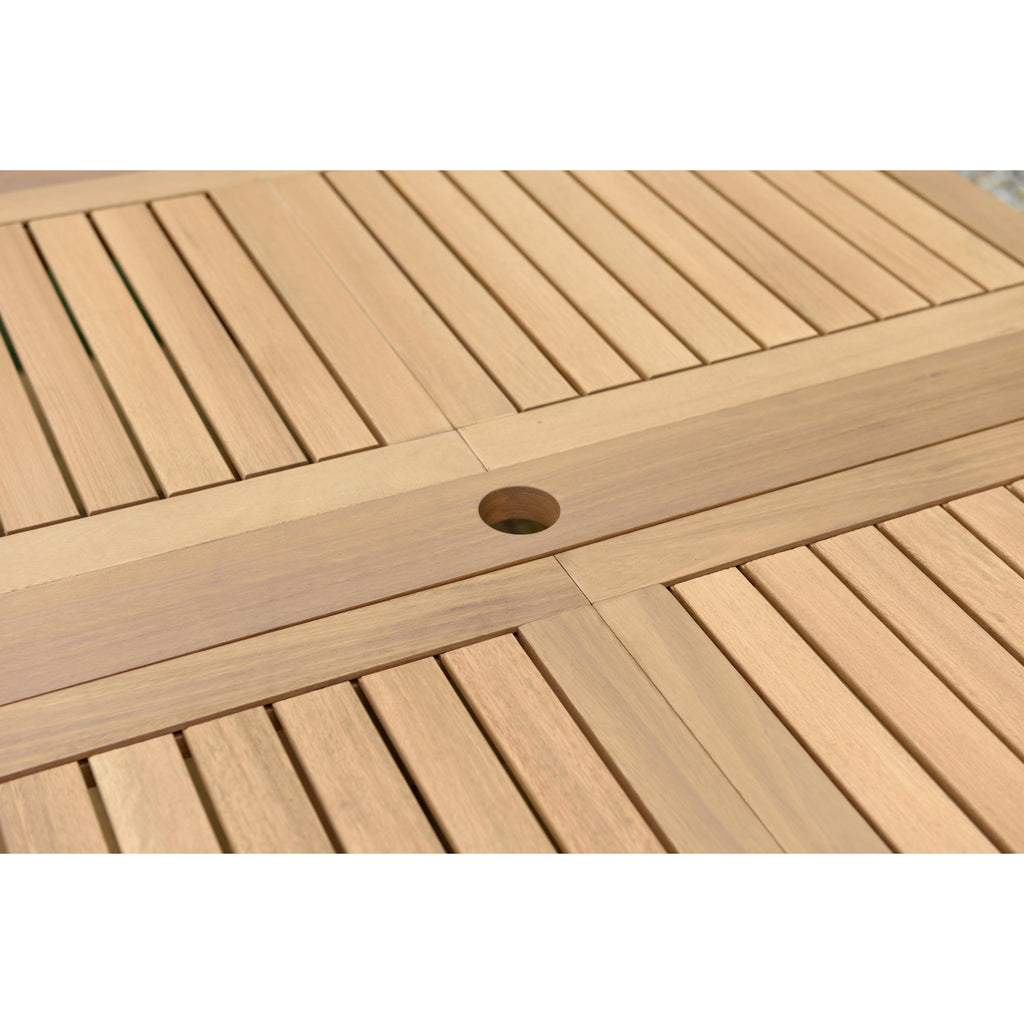 Ensemble de salle à manger d'extérieur Amazonia Macker 11 pièces en bois certifié FSC