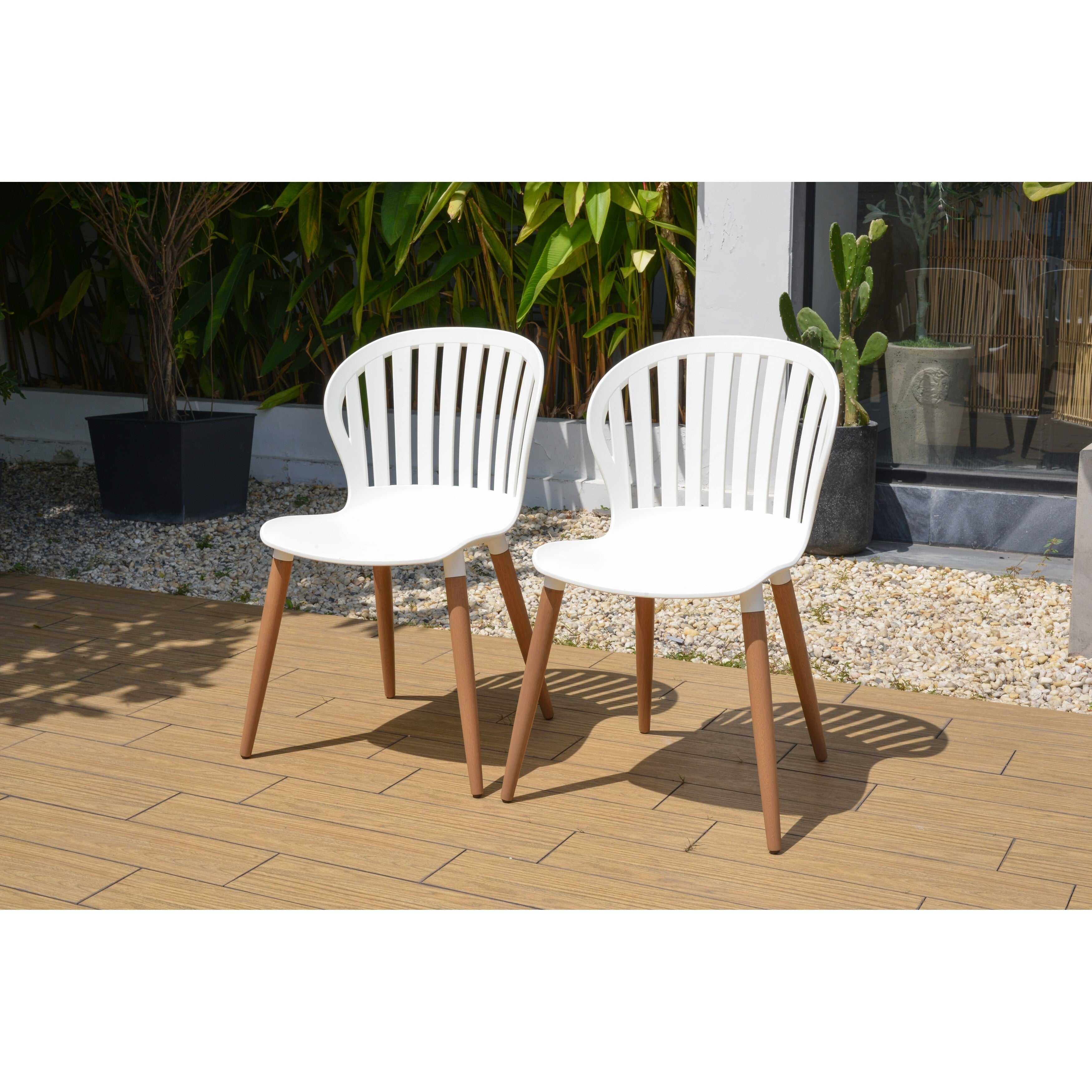 Ensemble de salle à manger d'extérieur en bois certifié FSC Amazonia Myers, 11 pièces