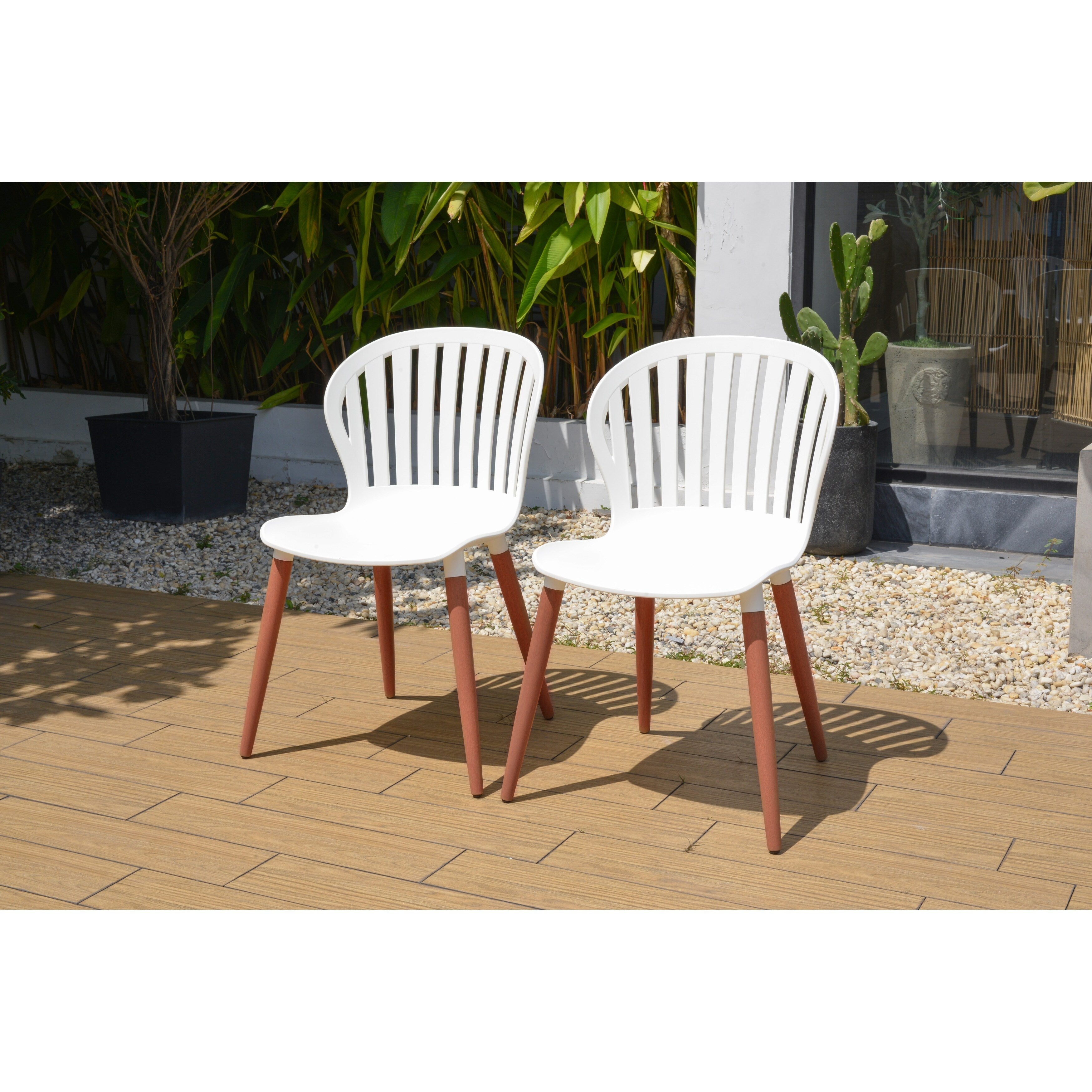 Ensemble de salle à manger d'extérieur en bois certifié FSC Amazonia Myers, 11 pièces