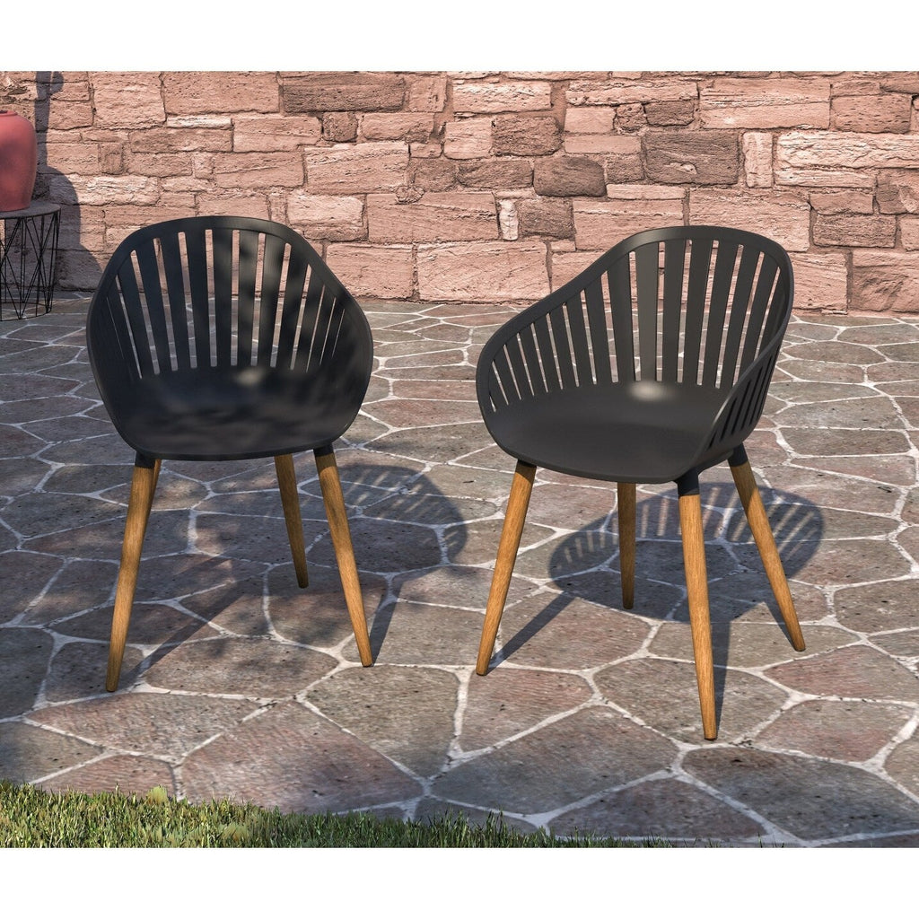 Ensemble de salle à manger d'extérieur en bois certifié FSC Amazonia Myers, 11 pièces