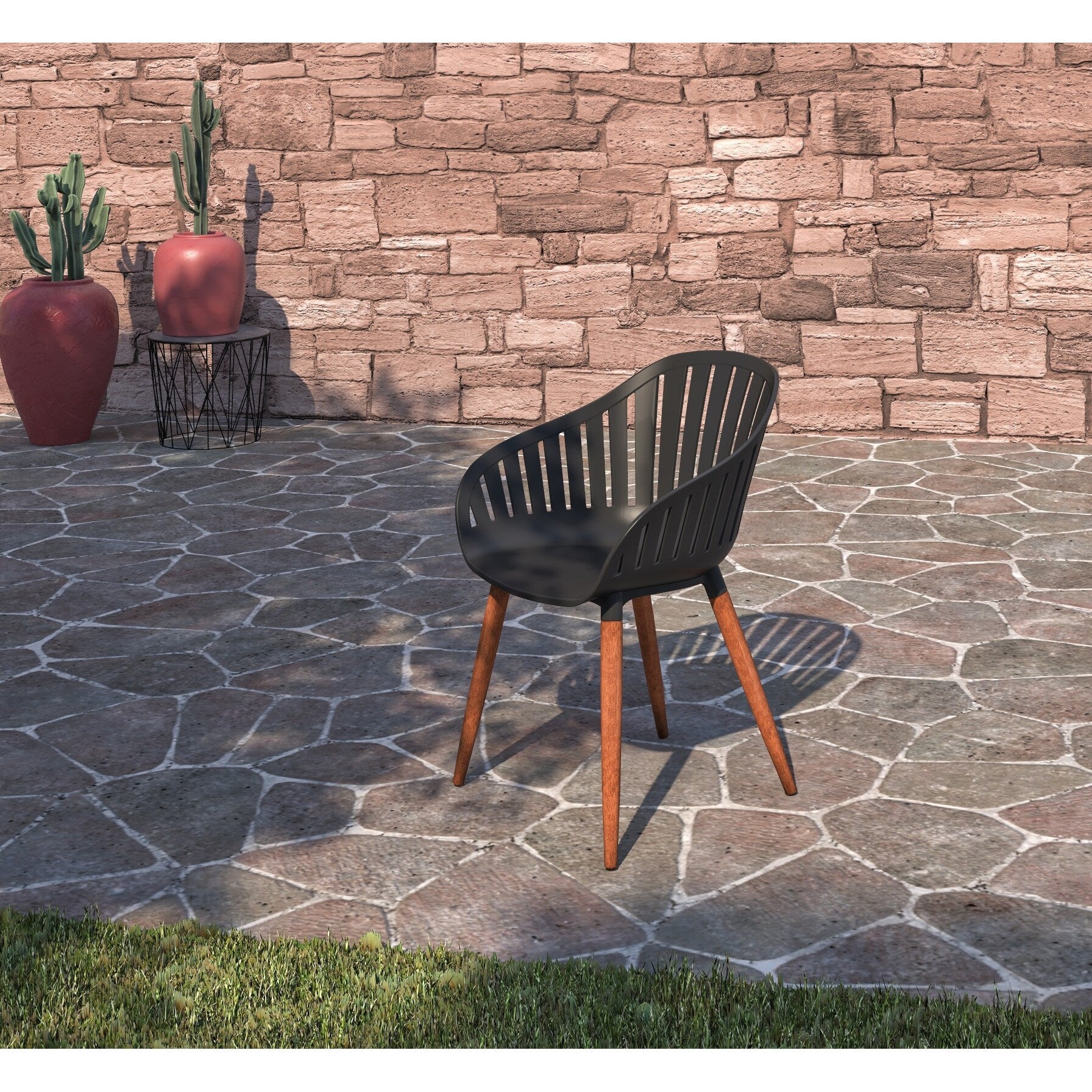 Ensemble de salle à manger d'extérieur en bois certifié FSC Amazonia Myers, 11 pièces