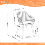 Ensemble de salle à manger d'extérieur en bois certifié FSC Amazonia Myers, 11 pièces