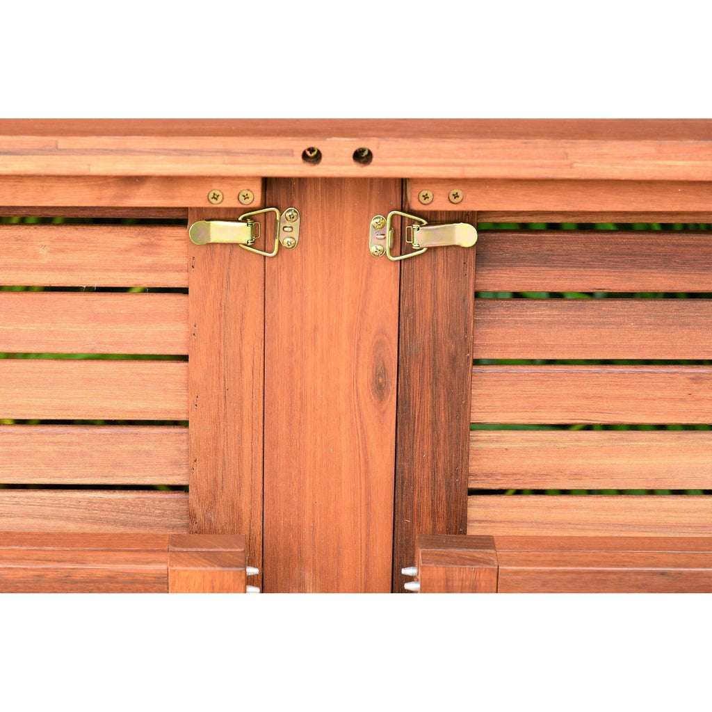 Ensemble de salle à manger extensible pour patio extérieur en bois certifié FSC Amazonia Nadia