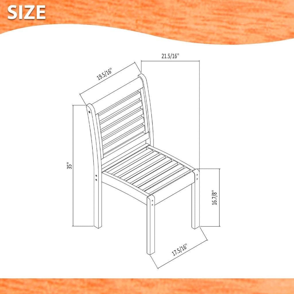 Ensemble de salle à manger extensible pour patio extérieur en bois certifié FSC Amazonia Nadia