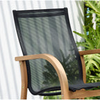 Ensemble de salle à manger d'extérieur Amazonia Piccola en bois FSC, 7 pièces