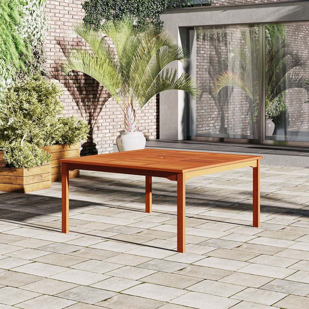 Ensemble de salle à manger d'extérieur Amazonia Piccola en bois FSC, 7 pièces